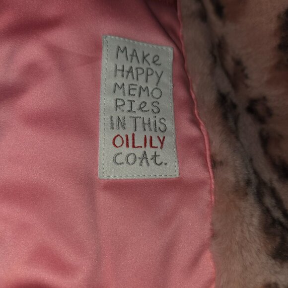 Oiley Pink Leopard Fur Cropped Jacket Woman's XLarge - Picture 4 of 7